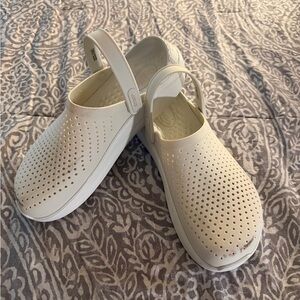 White Literide Crocs